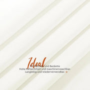 Set di tovaglia da tavolo - Tovagliette - Decorazione festiva - Polyester premium - 2x 250x100cm - Ivoia