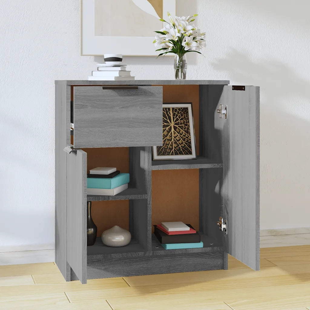 Credenza-Buffet-Armadio da cucina Grigio Sonoma 60x30x70 cm in Legno tecnico 956221