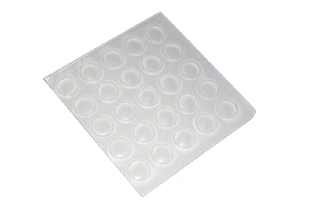 Paracolpi Adesivi Quadrati Trasparenti Diametro 7 Mm Pezzi 25 - Masidef