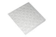 Paracolpi Adesivi Quadrati Trasparenti Diametro 7 Mm Pezzi 25 - Masidef