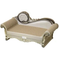 Graffiatore Cartone per Gatti in Forma di Divano con Catnip per Interno 60x29,5x29 cm Marrone