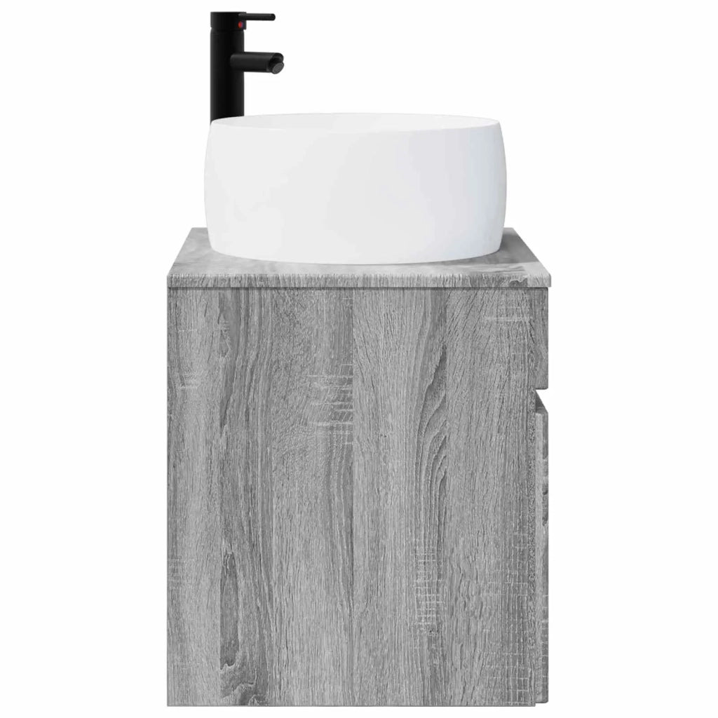 Mobile lavabo da parete Sonoma grigio 49 x 44,5 x 66 cm 890618