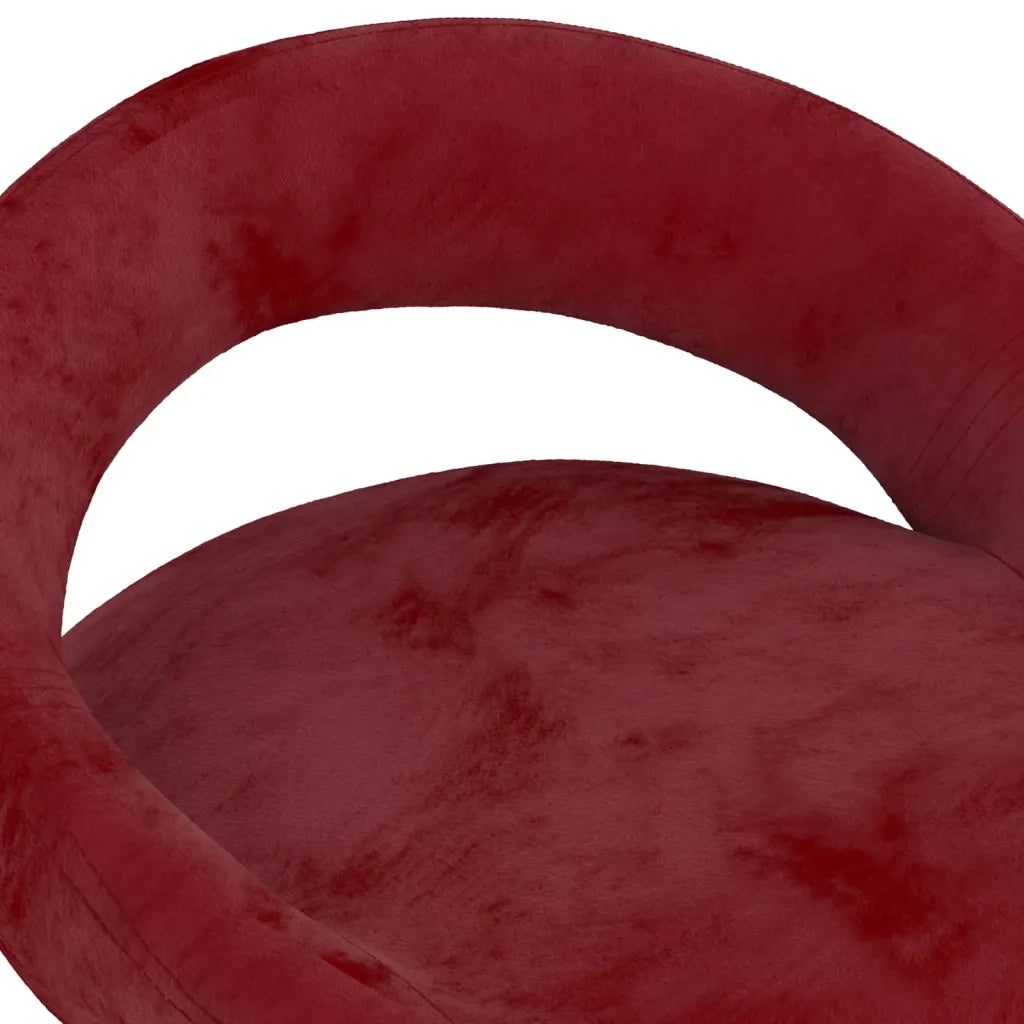 vidaXL Sgabelli da Bar 2 pz Rosso Vino in Velluto