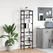 Libreria Grigio Sonoma 40 x 29,5 x 149 cm Legno multistrato