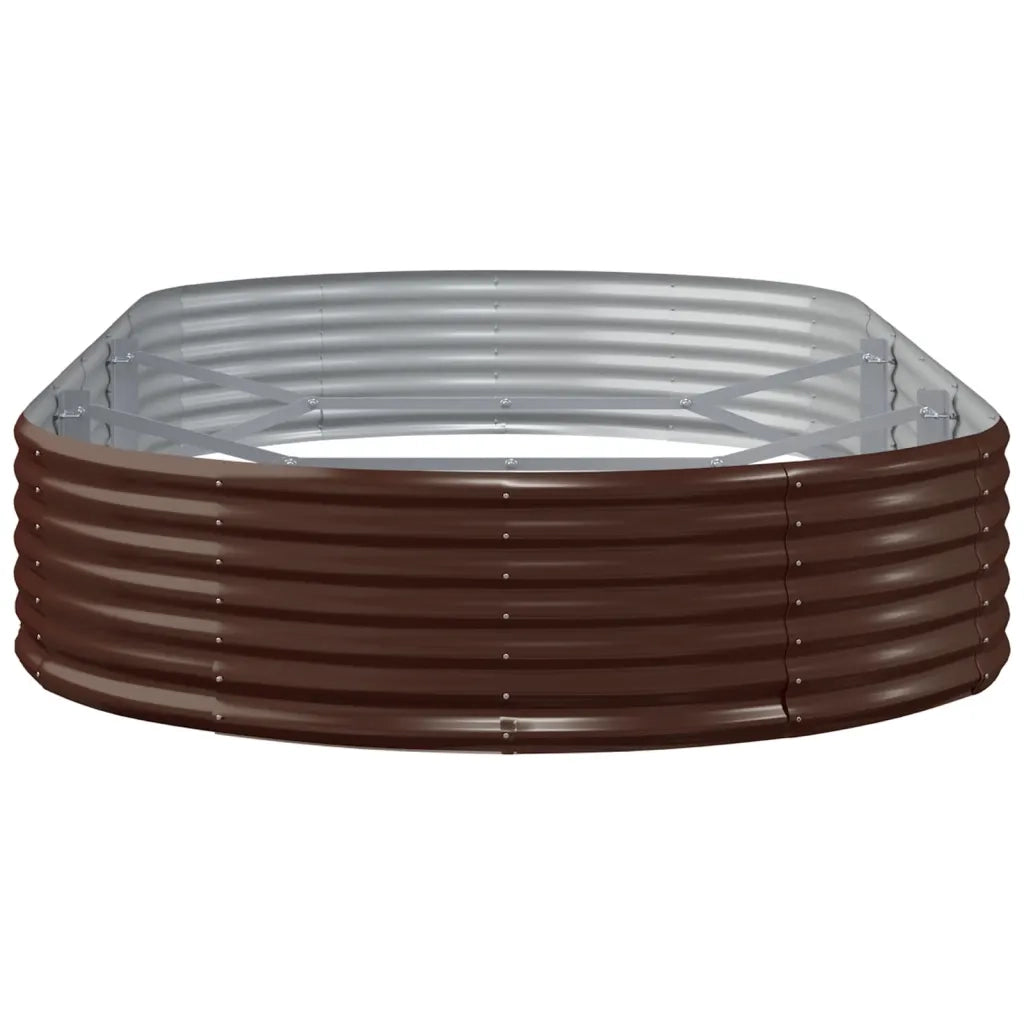 Vaso Giardino Acciaio Verniciato a Polvere 296x140x36cm Marrone cod mxl 66821