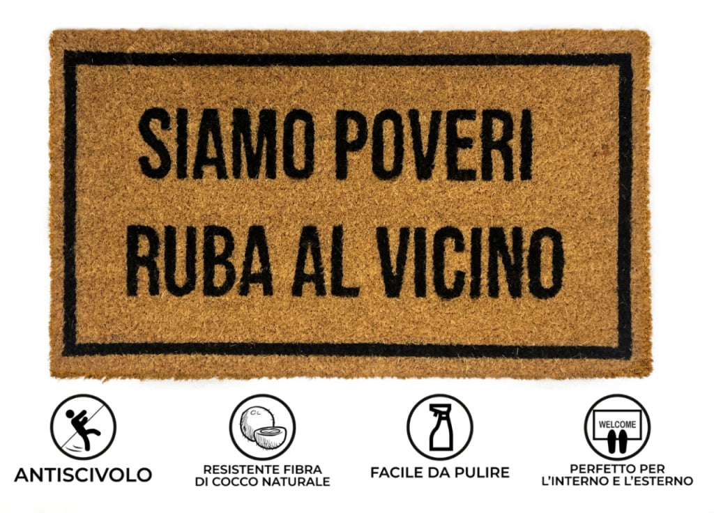 Zerbino Entrata Ingresso Casa Antiscivolo Cocco Allegro Ruba Al Vicino