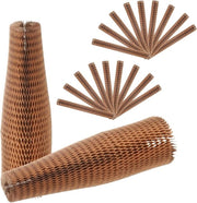 Set di 20 protezioni per bottiglie in vetro con cerniera in marrone | Protezioni per bottiglie di vino e accessori di confezionamento per regali