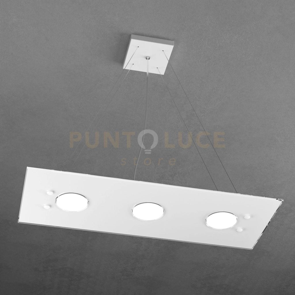 PATH SOSPENSIONE 3+2 LUCI BIEMISSIONE BIANCO 1141-S3 R+2-BI
