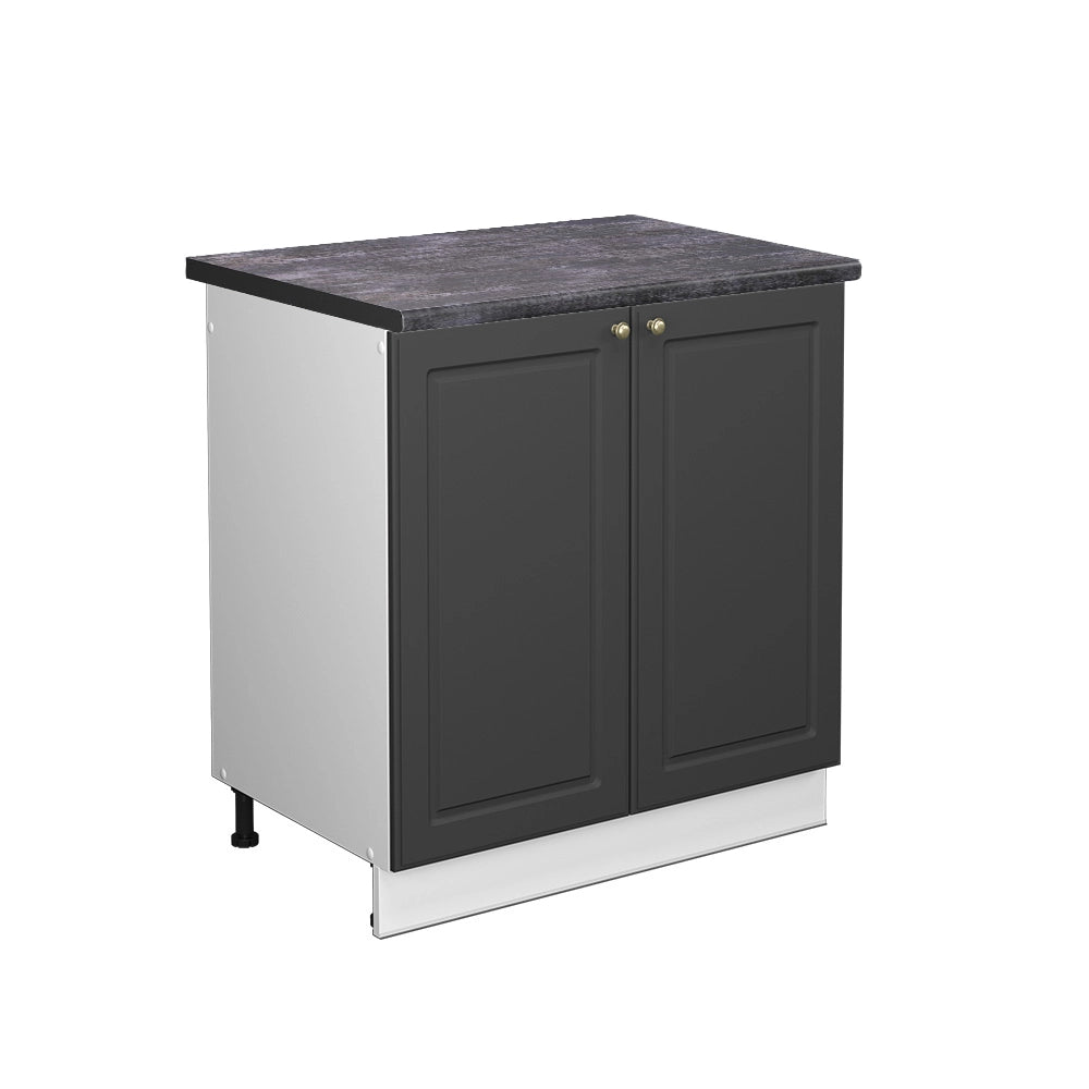 Mobile lavello cucina Fame-Line Oro-antracite rustico/Bianco 80 cm, PL Antracite Vicco
