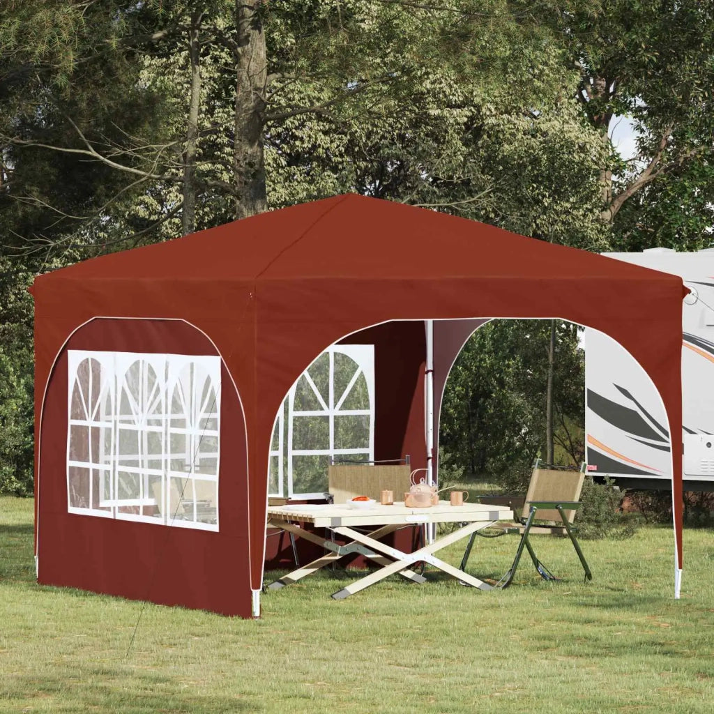 Tenda per feste a pop-up-Gazebo 290 x 290 x 245 cm Terracotta 280396