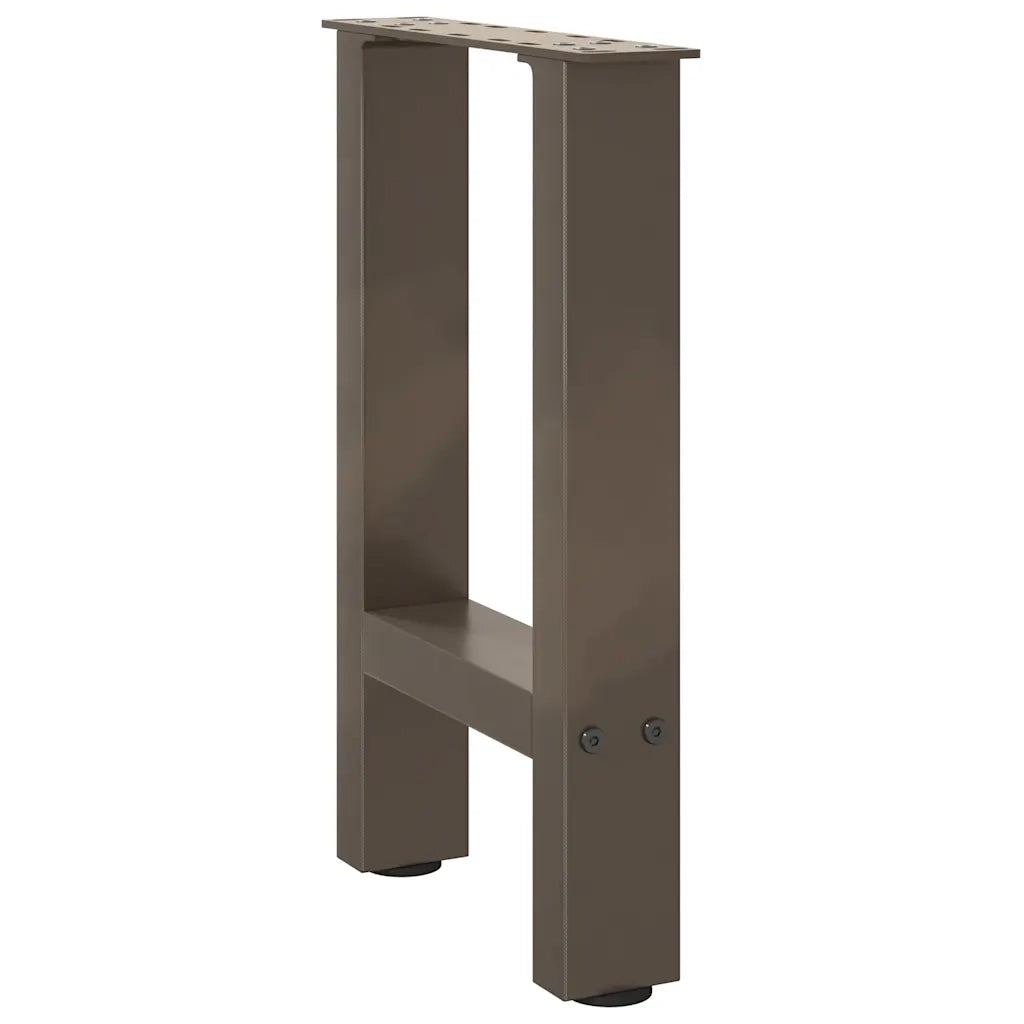 Gambe per Tavolino da Caffè in Acciaio Naturale 2 pz 38x(42-43) cm Acciaio 4013279