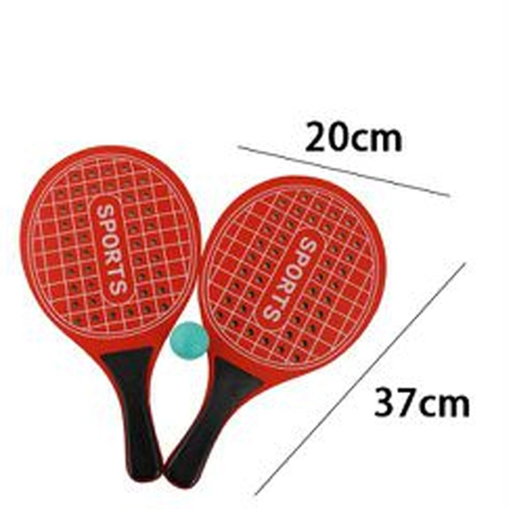 Trade Shop - Racchette Mare Traforate Racchettoni In Legno Beach Tennis Spiaggia Vari Colori -