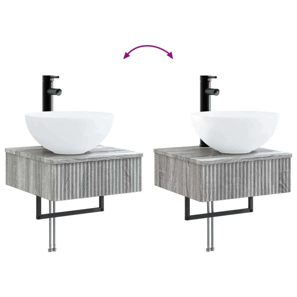 Lavabo da Parete Sonoma grigio 40 x 41 x 40,5 cm CFW3344740