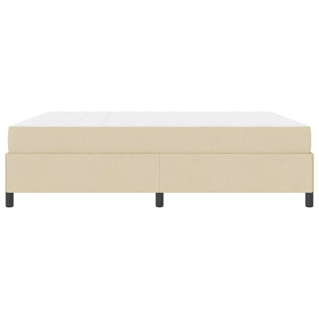 vidaXL Letto a molle Crema e Nero 180 x 200 cm