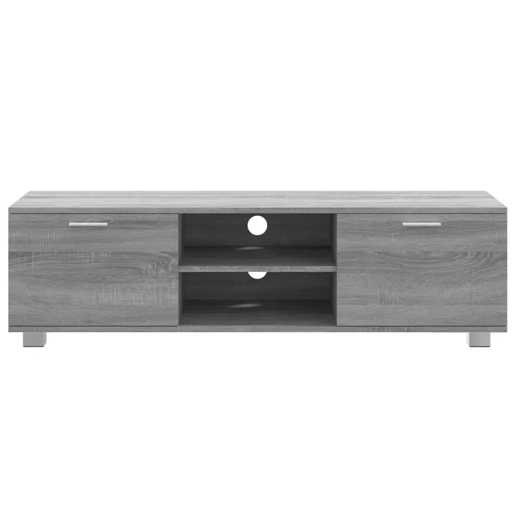 Mobile TV Grigio Sonoma 140x40,5x35 cm in Legno Multistrato 342627
