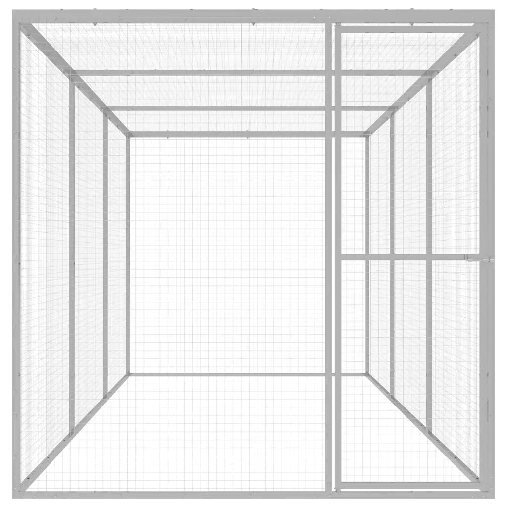 Gabbia per Gatti 4,5x1,5x1,5 m in Acciaio Zincatocod mxl 130243