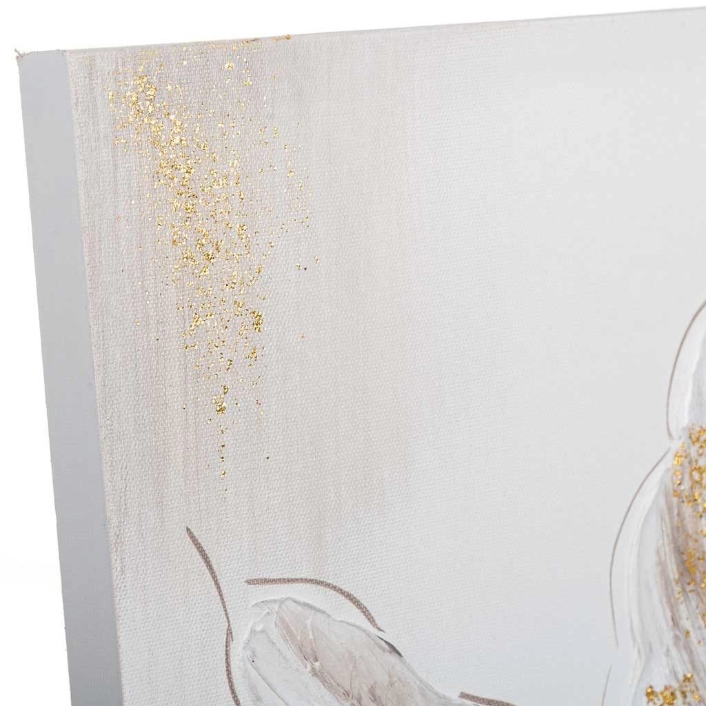 Quadro dipinto a mano con rilievo grigio 30x60x2,5h