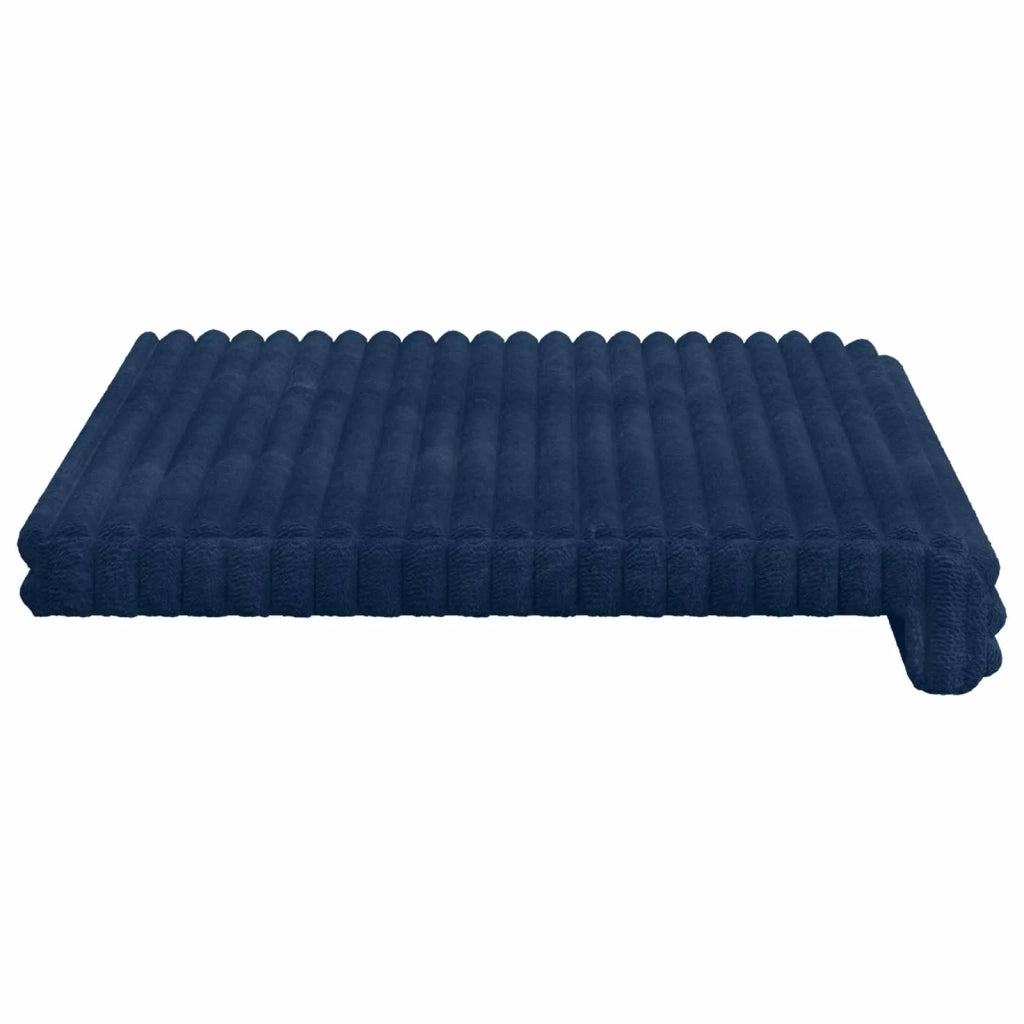 Cuscino per panchina Corduroy Morbido Blu navy Profondità 35 cm 42043223