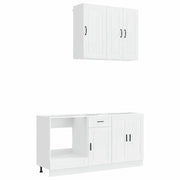 Unità Cucina PORTO 5 pcs Bianco Lucido Legno ingegnerizzato 3438279