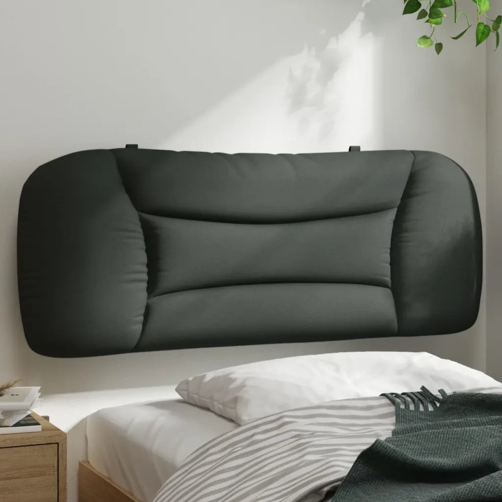 Cuscino testiera Hvar Grigio Scuro 100 cm in Tessuto 3207717