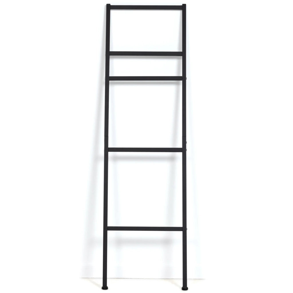 IDMarket - Portasciugamani a scala 5 livelli DALLAS metallo nero design industriale