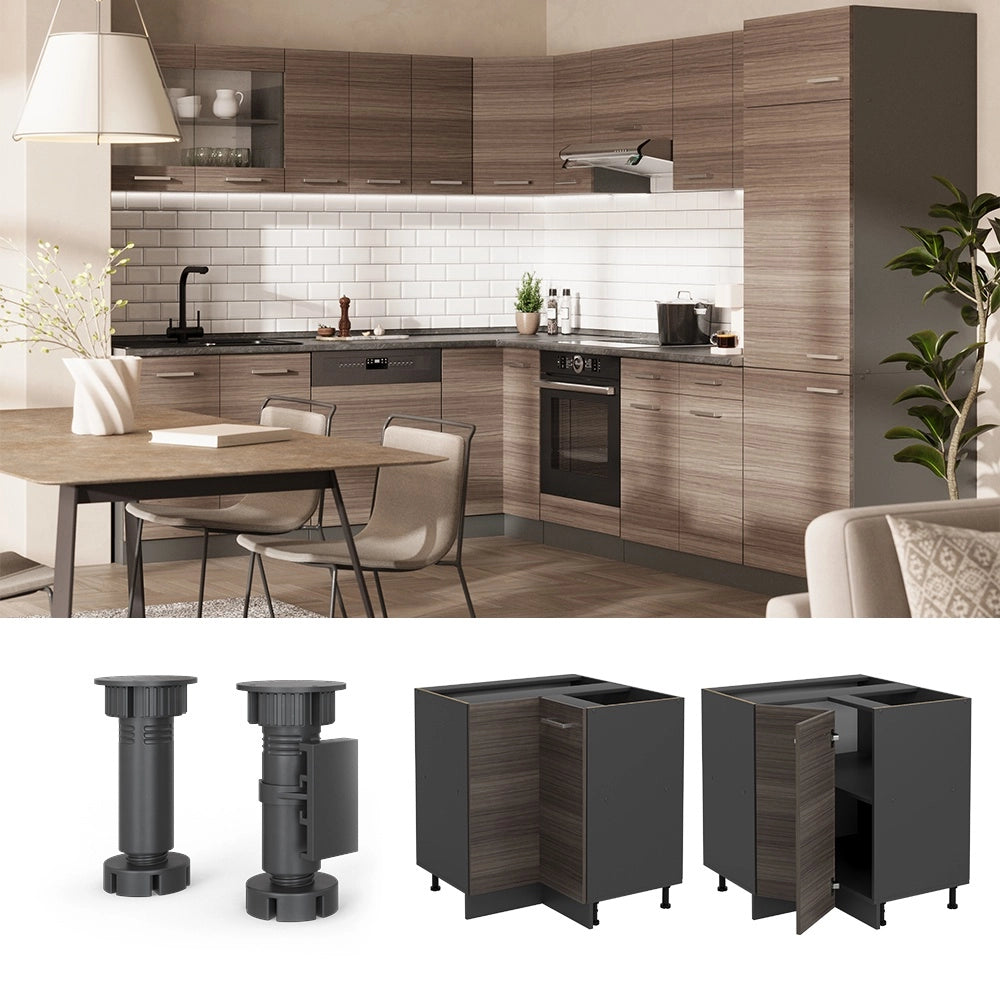 Mobile ad angolo cucina R-Line Grigio nobile/Antracite 75.6 cm senza piano di lavoro Vicco