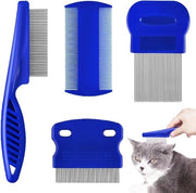 Anti-pulci Kam - 4 Stuks | Per Gatto e Cane | Kam per Cane | Spazzola Anti-pulci per Gatti | Spazzola Anti-pulci