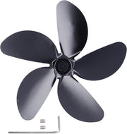 Ventilatore di sostituzione per camino in legno - Laminato in alluminio - Miglioramento del comfort - 5 fogli