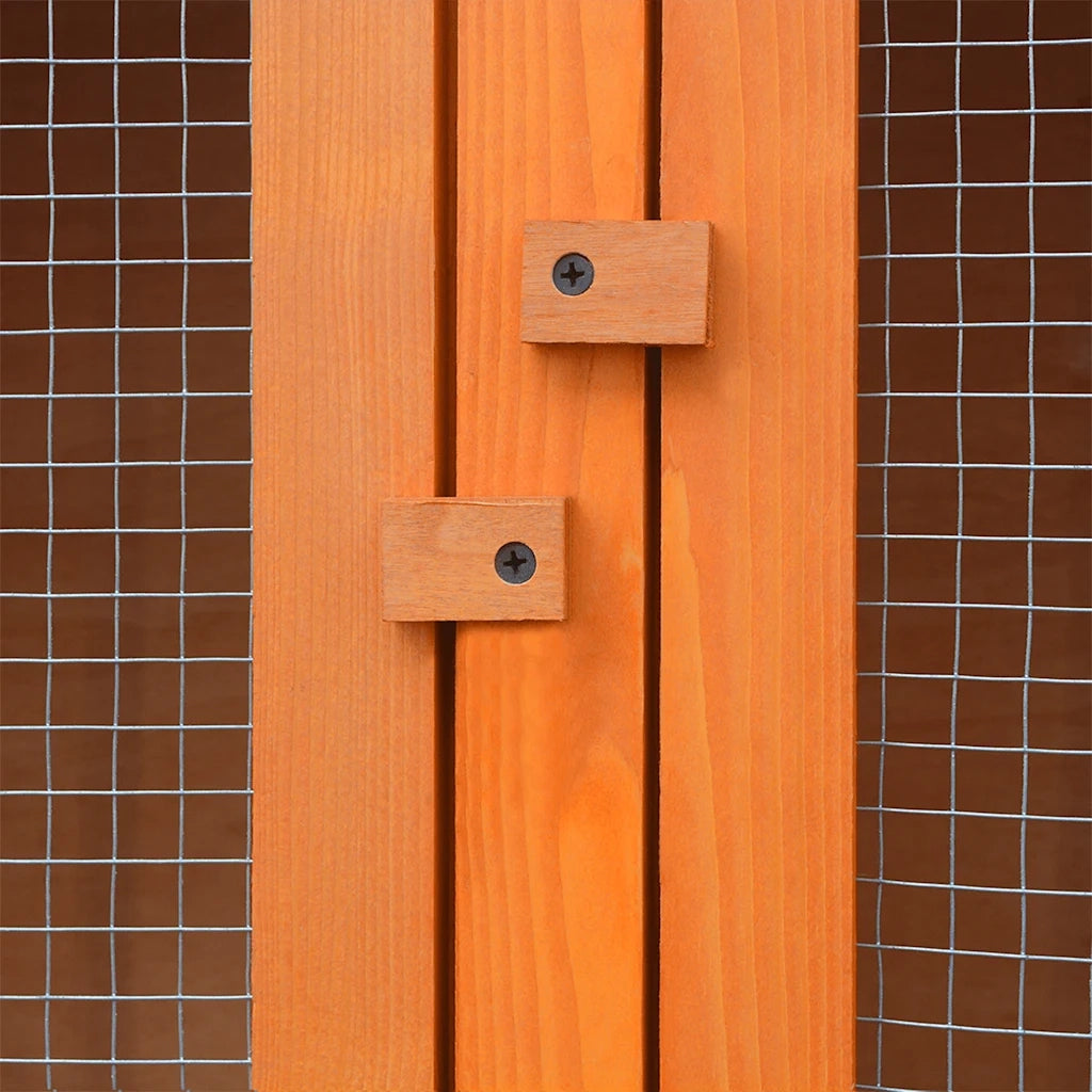 Conigliera a 6 Stanze per Animali Piccoli in Legno CFW5671279