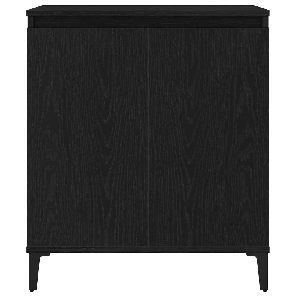 Credenza Rovere Nero 60 x 35 x 70 cm Legno multistrato 862594