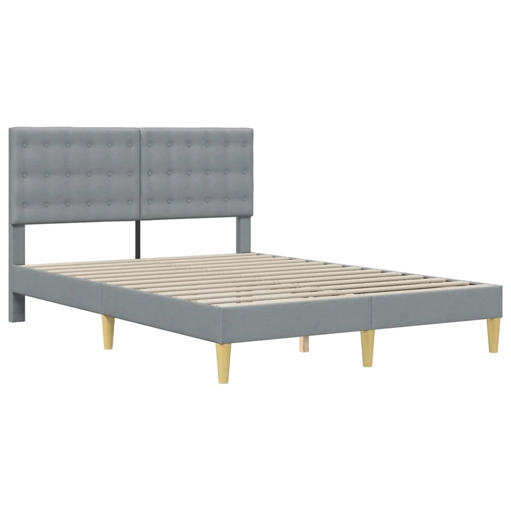 Struttura del letto Grigio Chiaro 120 x 190 cm Tessuto 42027779