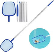 Racchetto per Piscina con Asta Telescopica – 120 cm – Raccoglitore per Foglie e Alghe per Piscine e Vasche