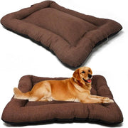 Matte antiscivolo per cani e gatti - cuscino portatile - morbido - misura S/M/L (M: 87 x 67 cm marrone)