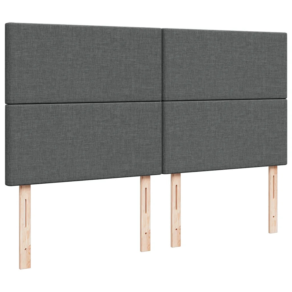 vidaXL Struttura Letto Pouf con Materasso 160x200 cm in Tessuto
