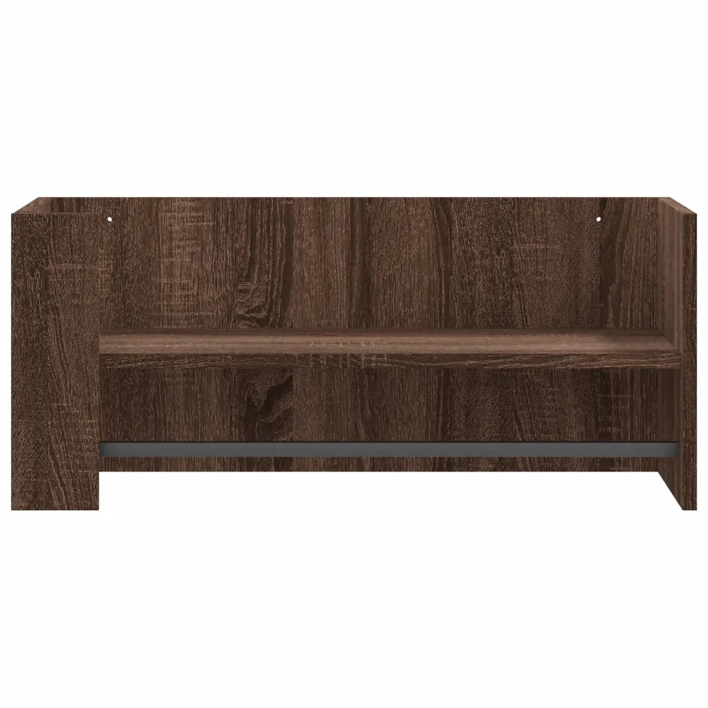 Mensola a Muro Rovere Marrone 70,5x35x30,5 cm Legno Multistrato