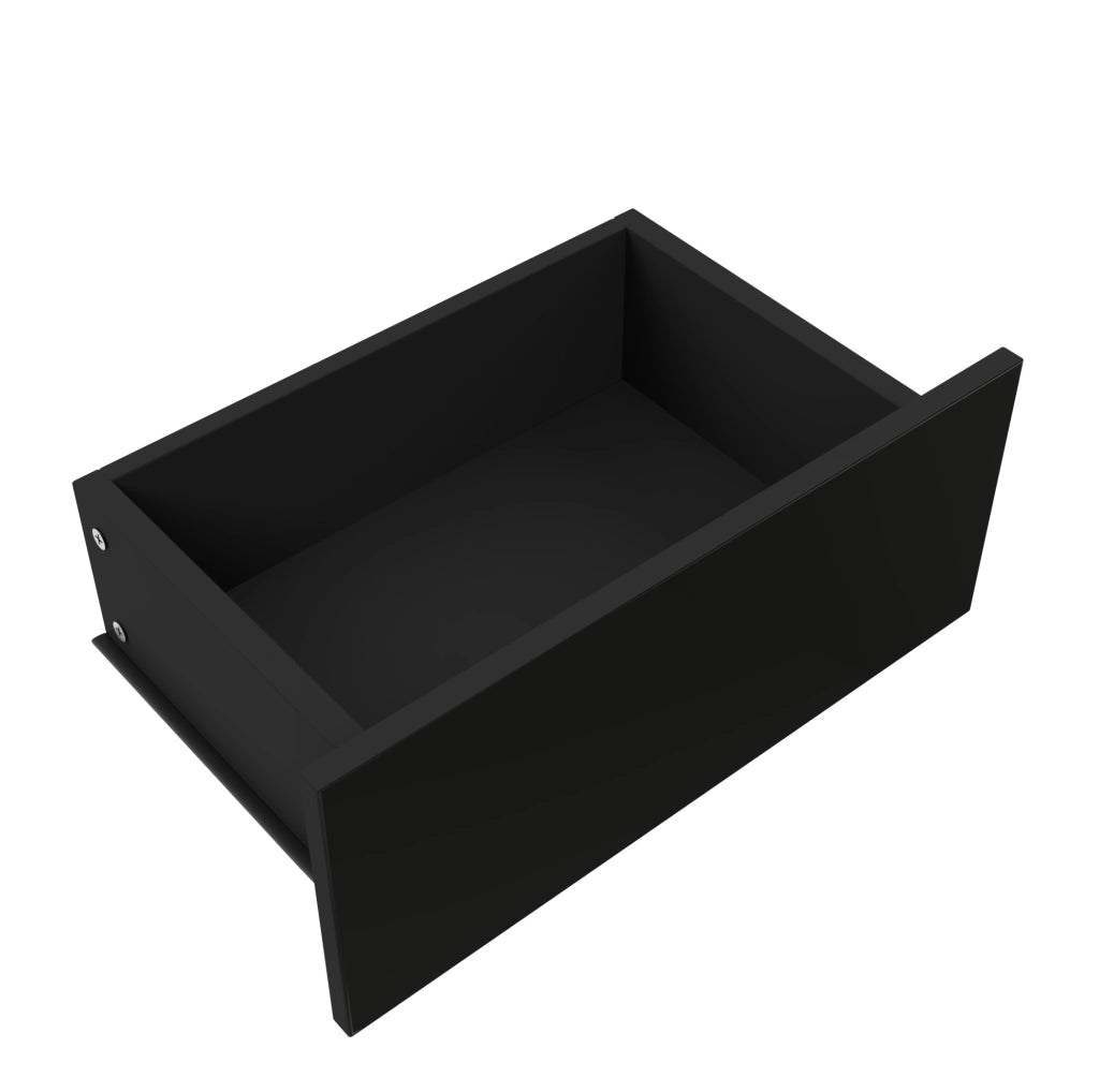 Mobile TV con LED; 2 cassetti e vano chiuso; MDF; vetro temperato; 160 x 40 x 52 cm; nero