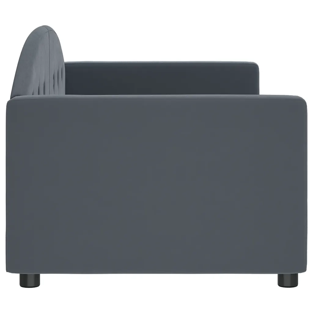 Letto da Giorno Grigio Scuro 80x200 cm in Velluto 354130