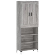 Credenza | Madia | Buffet da pranzo | Armadio da pranzo Grigio Sonoma 69,5x34x180 cm in Legno Multistrato