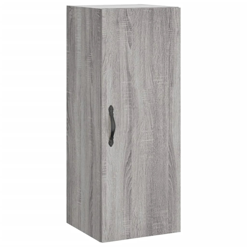 Buffet credenza cassettiera armadio mobile contenitore organizer cucina soggiorno salotto rovere Sonoma alto 34,5 x 34 x 180 cm legno ingegnerizzato grigio 02_0035265