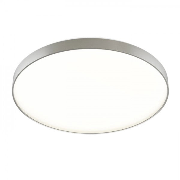 Plafoniera MENSA R 80 da soffitto alluminio pettinato 230V LED 80W 3000K