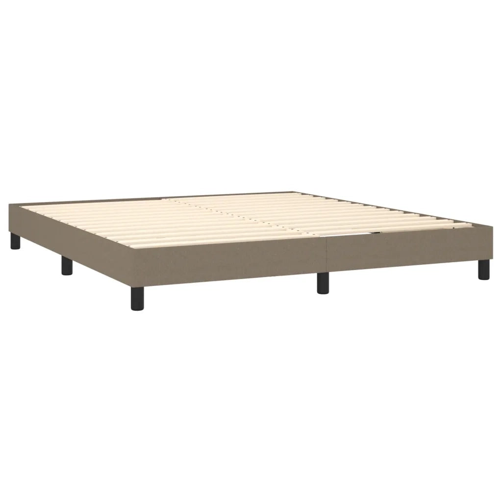 Giroletto a Molle con Materasso Tortora 180x200 cm in Tessuto 3140077
