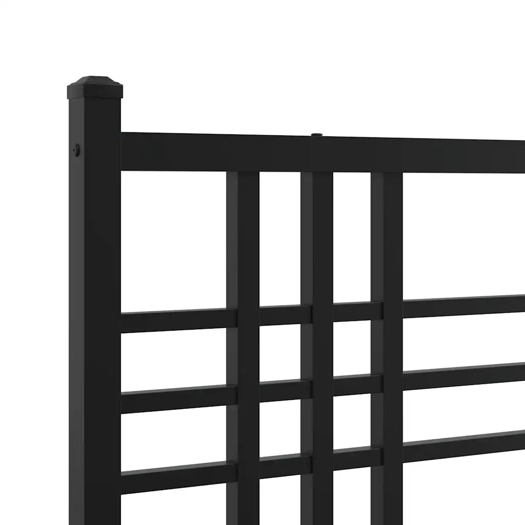 Testiera in Metallo-Testiera in Ferro-Testata Nero 160 cm 534981