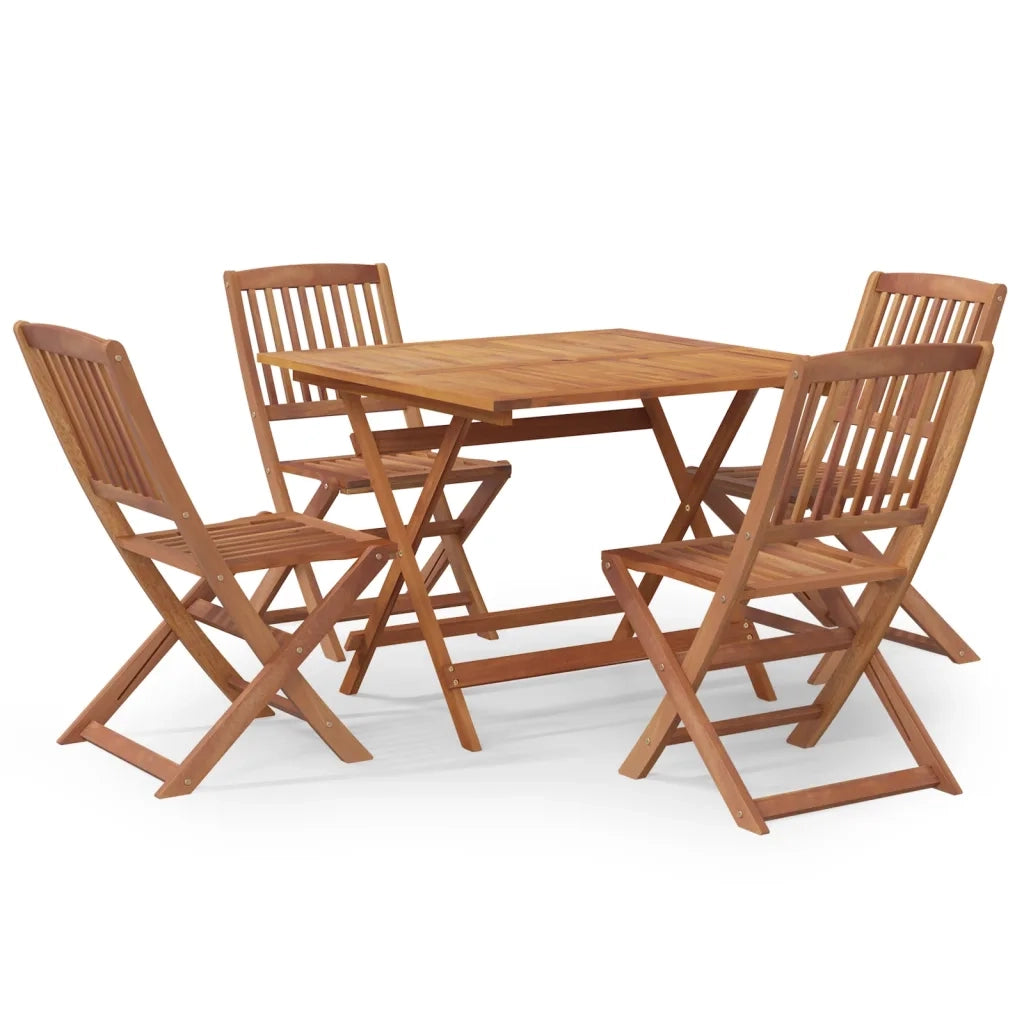 Set da Pranzo per Giardino 5 pz in Legno Massello di Acacia 3152900