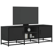 Mobile Porta TV Nero 120x35x41 cm in Truciolato e Metallo 848839
