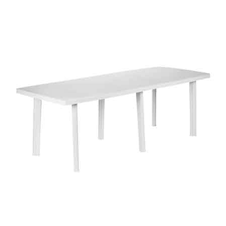 TAVOLO ALLUNGABILE RETTANGOLARE 'TRIO' cm 216x90x72h - Col. Bianco - PRO GARDEN