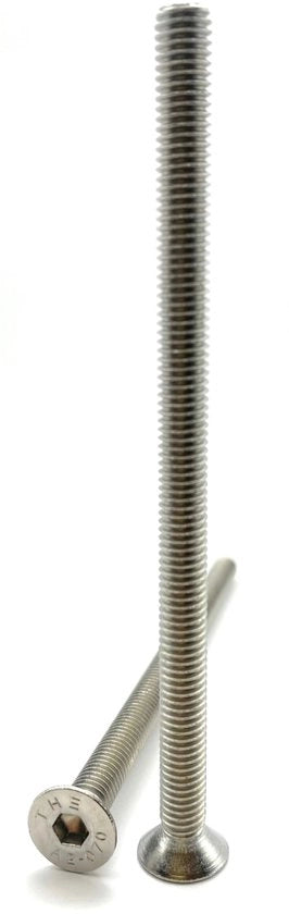 Viti a testa inclinata M6 x 100 mm - Set da 5 - Ideali per mobili - Adatti a diverse applicazioni