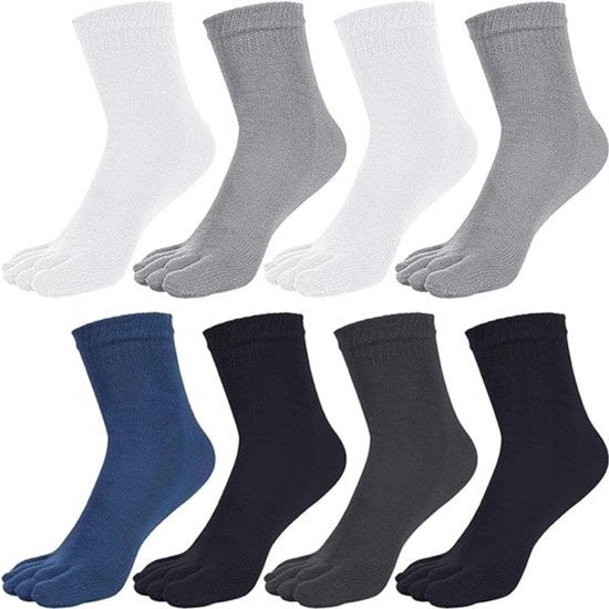 Calze per teenager - 8 paia - Calze yoga - Tessuto liscio - Senza cuciture fastidiose - Calze per runner - Calze per teenager con slip - Taglia 40/46