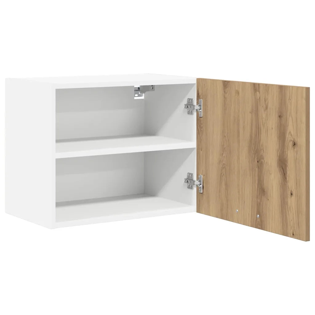 Armadio pensile Rovere Artigiano e Bianco 50 x 31 x 40 cm 884160