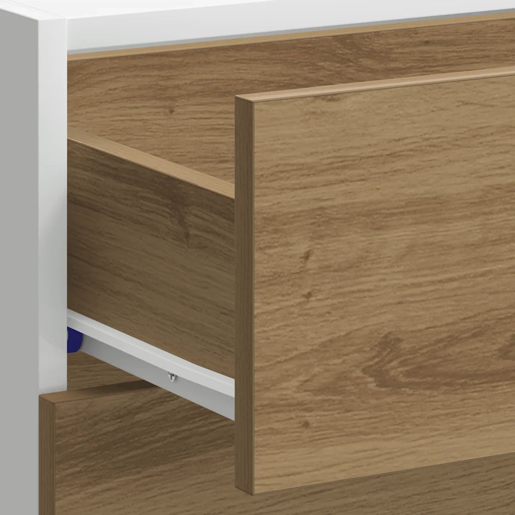 vidaXL Armadio Inferiore “Lyon” Rovere Artigianale 40x46x81,5 cm