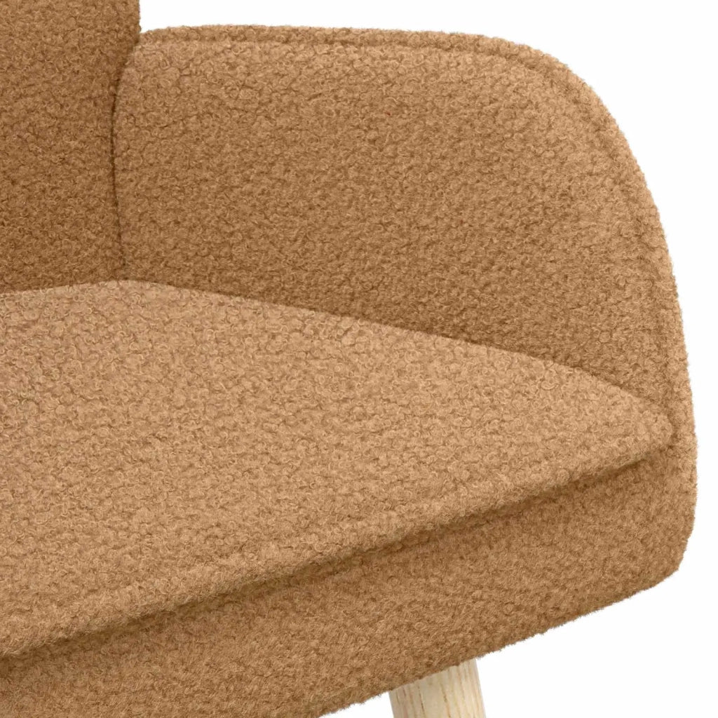 Divano a 2 Posti Beige 115 x 61 x 87 cm Bouclé 42028928